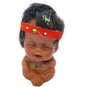 Vintage Baby Doll Native American Style Decoration‎ Display Collectible
